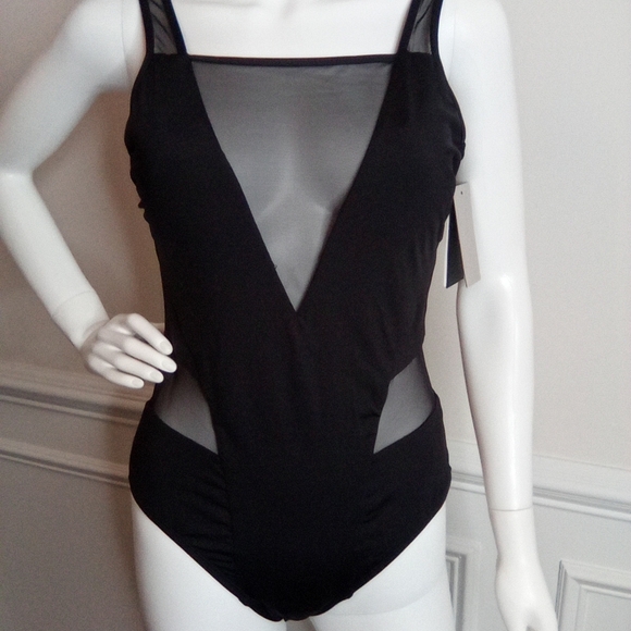 Kenneth Cole Black One Piece Swimsuit, Sz. Medium, - Picture 3 of 16
